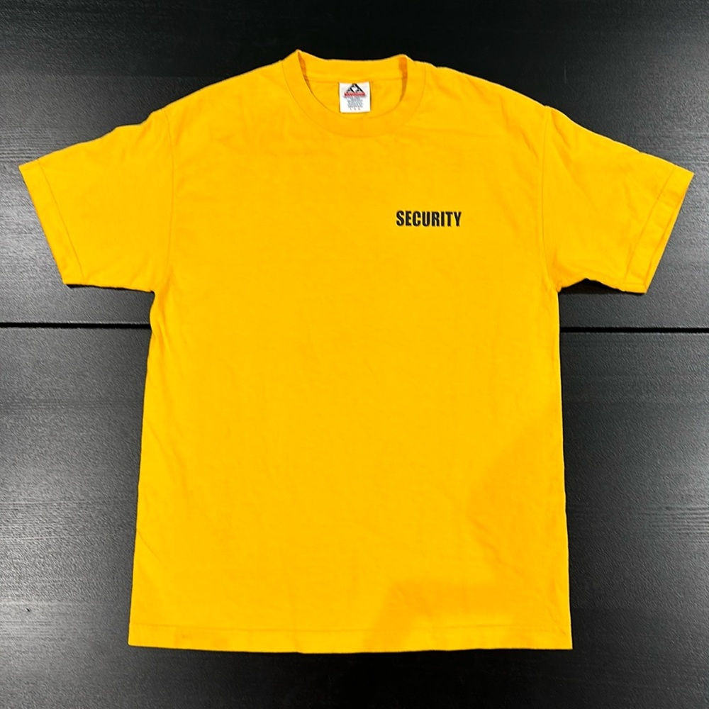 Yellow Security T-Shirt - L
